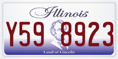 IL license plate Y598923