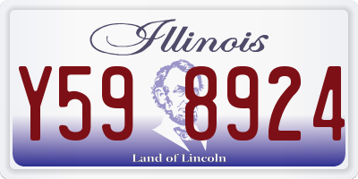 IL license plate Y598924