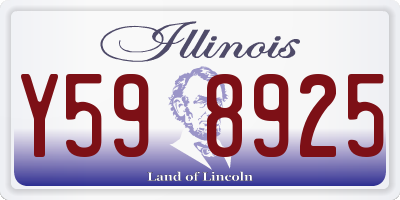 IL license plate Y598925