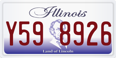 IL license plate Y598926