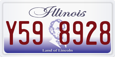 IL license plate Y598928