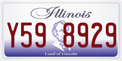 IL license plate Y598929