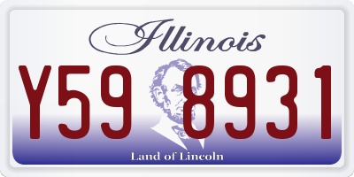 IL license plate Y598931