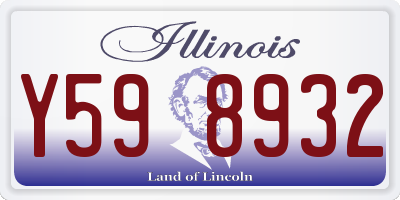 IL license plate Y598932