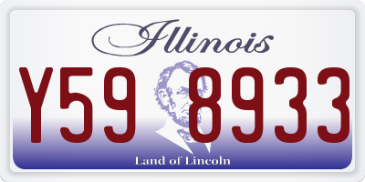 IL license plate Y598933