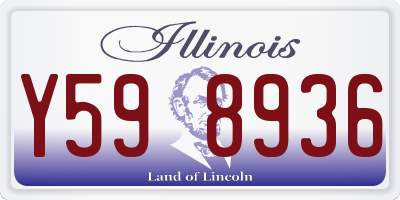 IL license plate Y598936