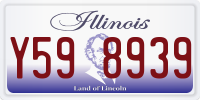 IL license plate Y598939