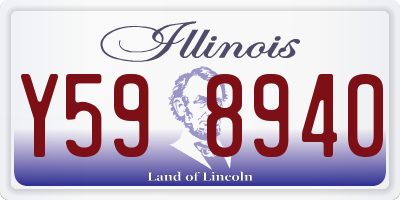 IL license plate Y598940