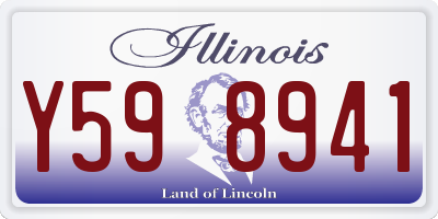 IL license plate Y598941