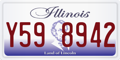 IL license plate Y598942
