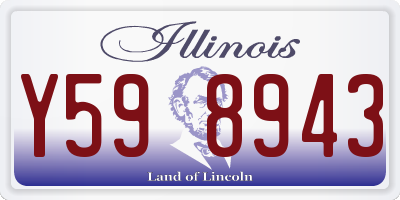 IL license plate Y598943