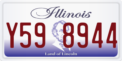IL license plate Y598944