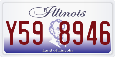 IL license plate Y598946