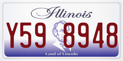 IL license plate Y598948
