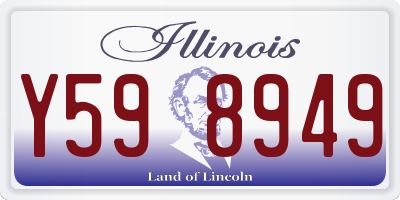 IL license plate Y598949
