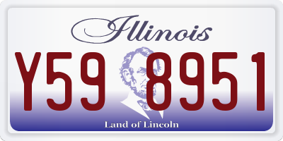 IL license plate Y598951