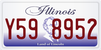 IL license plate Y598952