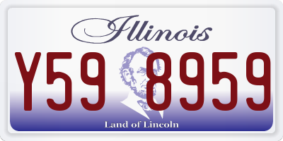 IL license plate Y598959