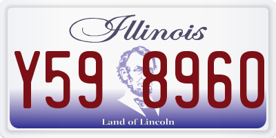 IL license plate Y598960