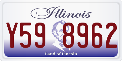 IL license plate Y598962