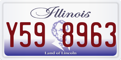 IL license plate Y598963
