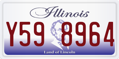 IL license plate Y598964