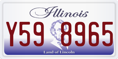 IL license plate Y598965