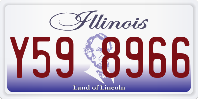 IL license plate Y598966