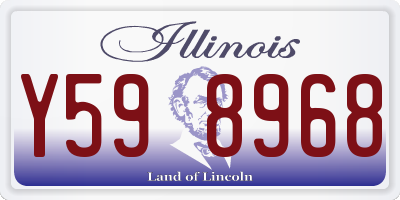 IL license plate Y598968