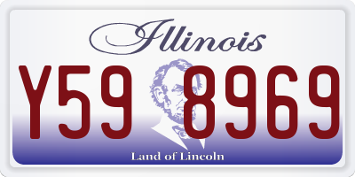 IL license plate Y598969