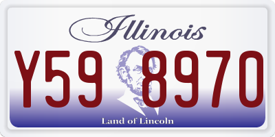 IL license plate Y598970