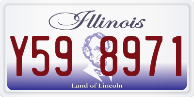 IL license plate Y598971