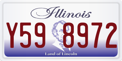 IL license plate Y598972