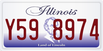 IL license plate Y598974