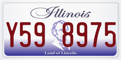 IL license plate Y598975