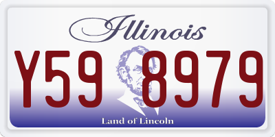 IL license plate Y598979