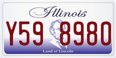 IL license plate Y598980