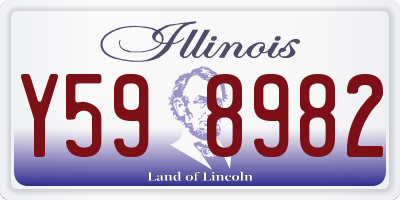 IL license plate Y598982