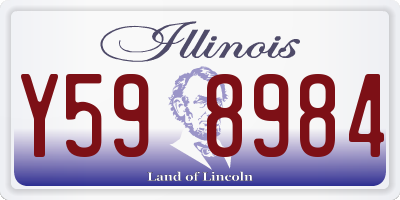 IL license plate Y598984