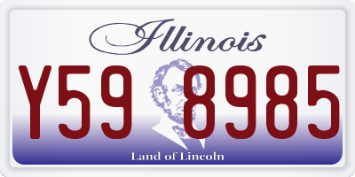 IL license plate Y598985