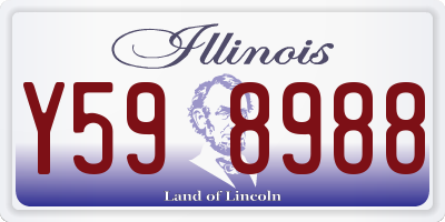 IL license plate Y598988