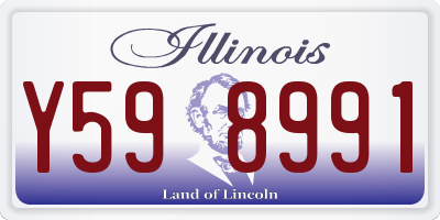 IL license plate Y598991