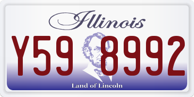 IL license plate Y598992