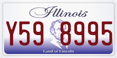 IL license plate Y598995