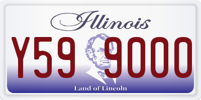 IL license plate Y599000