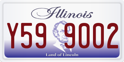 IL license plate Y599002