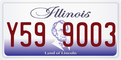 IL license plate Y599003