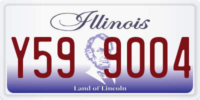 IL license plate Y599004
