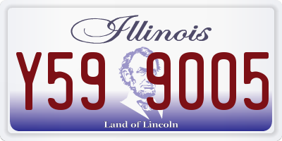 IL license plate Y599005