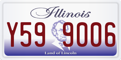 IL license plate Y599006